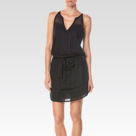PAIGE Dresses & Skirts - Paige Black TABEA Lace and Pintuck Mix Dress  Sz S